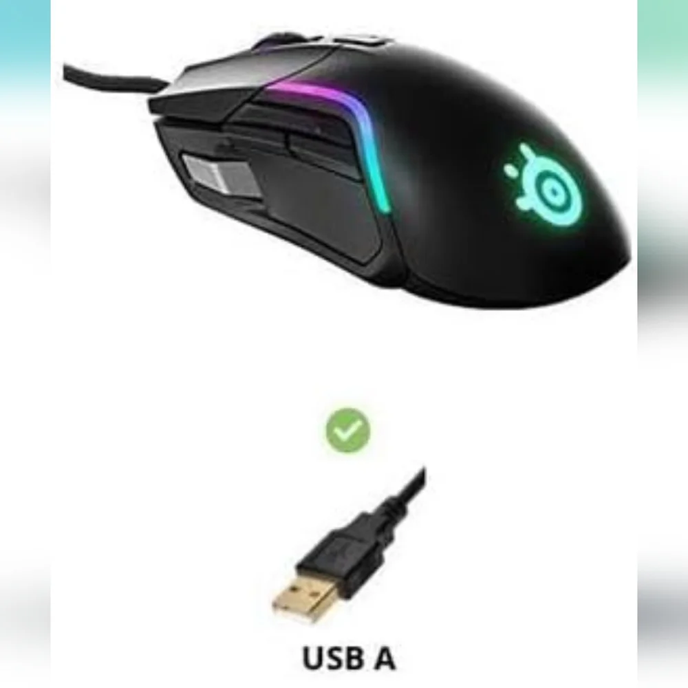 SteelSeries Rival 5 Gaming Mouse with PrismSync RGB Lighting and 9 Programmable